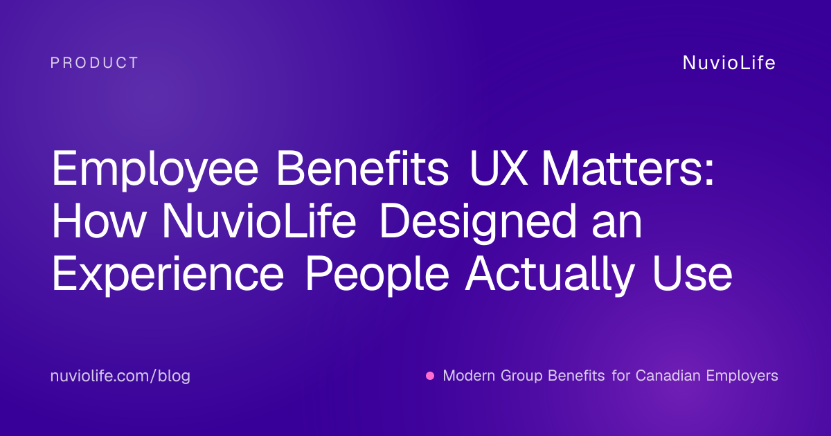 Employee Benefits UX Matters: How NuvioLife Designed an Experience People Actually Use